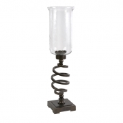 Hammered Glass Large Spring Hurricane
