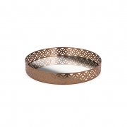 Chelsey Geometric Mirror Tray