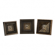 Regency 3 x 3 Framed Clocks - Set of 3
