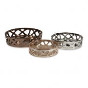 Geometric Cutout Trays - Set of 3