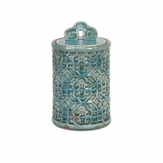 Kendall Teal Canister- Medium