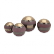 Midnight Purple Spheres Set of 4