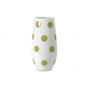 Essentials Green Apple Polka-Dot Vase