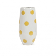 Essentials Mellow Yellow Polka-Dot Vase