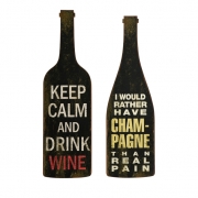 Lasalle Wine and Champagne Wall Décor - Set of 2