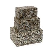Neal Mother of Pearl Boxes - Set of 3