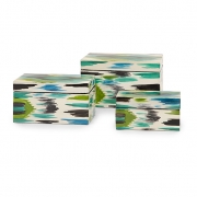 Denni Hand-painted Lacquer Boxes - Set of 3