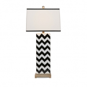 Chandler Black Chevron Lamp