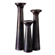 Midnight Sky Pillar Candleholders - Set of 3