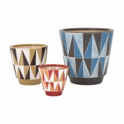 Jair Earthenware Planters - Set of 3