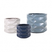 Thayer Earthenware Planters - Set of 3