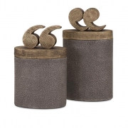 Beth Kushnick Quote Lidded Boxes - Set of 2