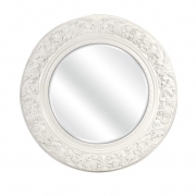 Merril Carved Round Mirror