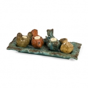 Amiela Bird Candleholders - Set of 5
