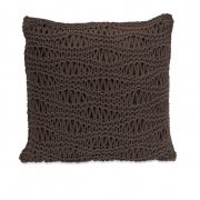 Satoria Chocolate Crochet Pillow