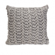 Hadley Grey Crochet Pillow