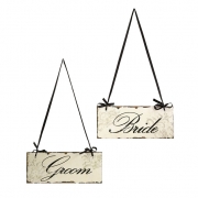 Bride and Groom Decorative Sign