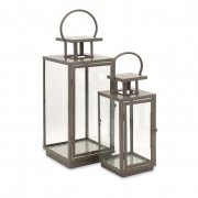 Essentials Taupe Lantern - Set of 2