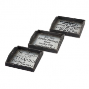 Ella Elaine Metal Trays - Set of 3