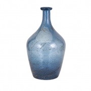 TY Cowboy Blue Art Glass Vase