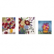 Miniature Floral Gallery Art - Set of 3