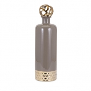 Beth Kushnick Large Gray Ceramic Bottle