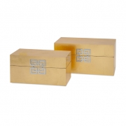 Danes Gold Leaf Boxes - Set of 2
