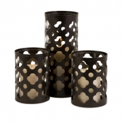 Norte Cutout Candleholders - Set of 3