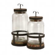 Sloan Lidded Canisters - Set of 2