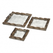 Santiago Wooden Trays - Set of 3