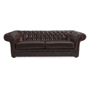Morgan Tufted Leather Sofa