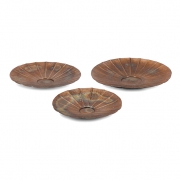 Suri Copper Plated Wall Chargers - Set of 3