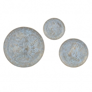 Under the Sea Embossed Wall Chargers - Set of 3