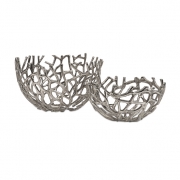 Davidson Aluminum Coral Bowls - Set of 2