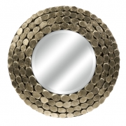 Padilla Silver Leaf Wood Mirror