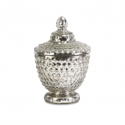 Nicole Mercury Glass Lidded Bowl