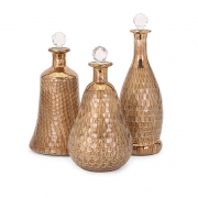 Moxie Copper Glass Bottles - Set of 3