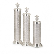 Neve Silver Glass Canisters - Set of 3