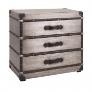 Baker 3-Drawer Aluminum Clad Trunk