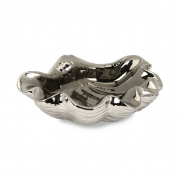 Ithaca Oversized Silver Shell Bowl
