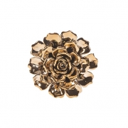 Metallic Small Ceramic Wall Flower