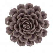 Magdalyn Purple Ceramic Wall Flower