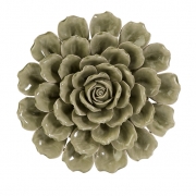 Magdalyn Green Ceramic Wall Flower
