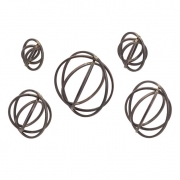 Spheres Metal Wall Décor - Set of 5