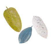 Palm Beach Leaf Tray Wall Décor - Set of 3