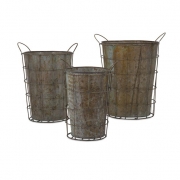 Leah Metal Flower Pots - Set of 3