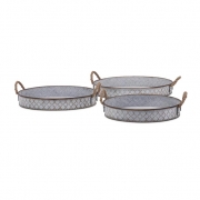 Bretton Metal Trays - Set of 3