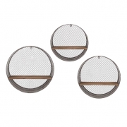 Laurel Round Wall Shelves - Set of 3