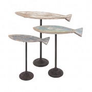 Zaney Fish on Stand - Set of 3
