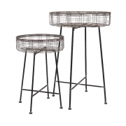 Pitzer Round Wire Plant Stands - Set of 2